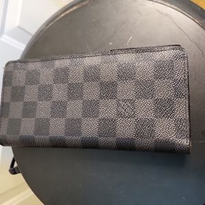 Louis Vuitton Portefeuille Brazza Long Wallet - Damier Graphite